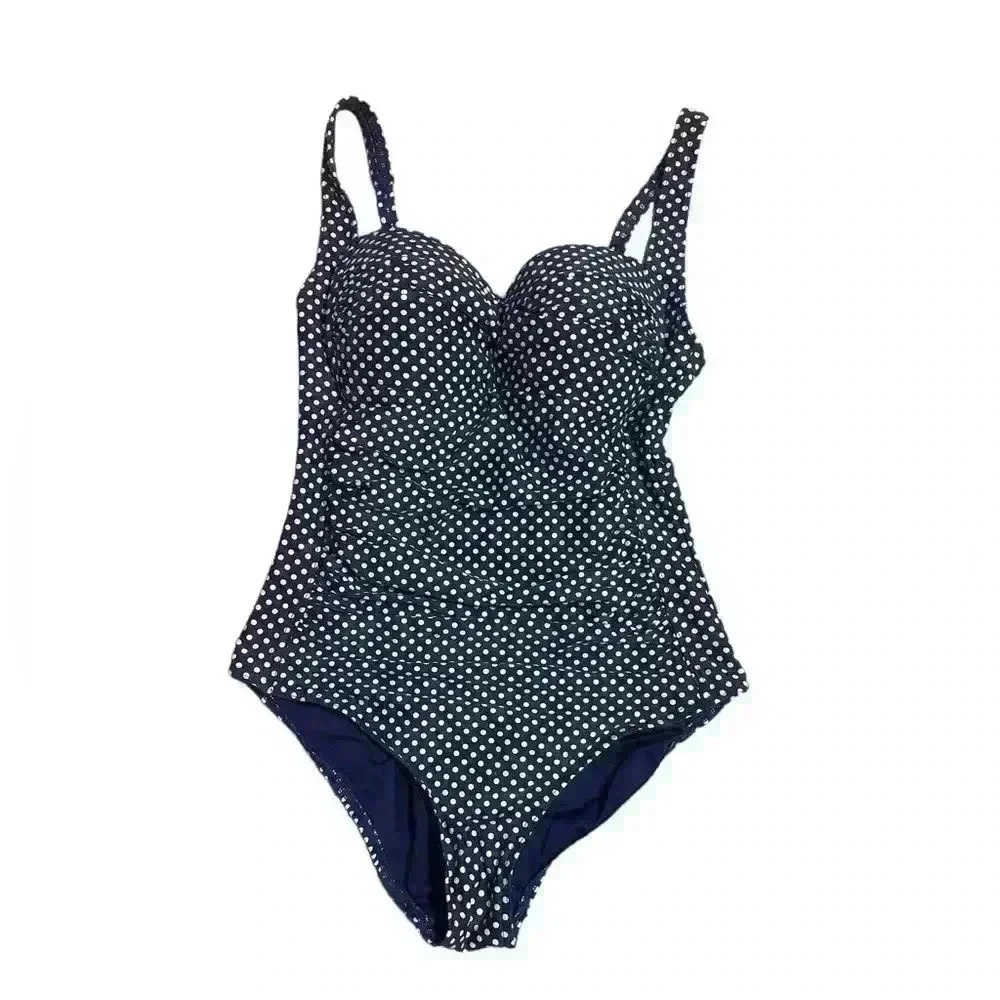 NIPTUCK tummy Control polka dot one piece suit Sz 6